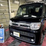 【加茂市】スズキ / スペーシアの黒をスッキリ美しく！クリスタルキーパー＆黄ばみ・鉄粉除去施工事例