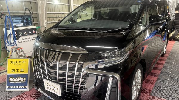 【燕市】トヨタ / アルファードのブラックを極上の鏡面へ！細密研磨＆フレッシュキーパー施工事例