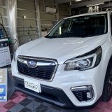 【加茂市】スバル / フォレスターのパールホワイトに透明感と深い光沢！ダイヤモンドキーパー施工事例