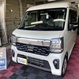 【加茂市】スズキ / エブリイワゴンのパールホワイトに圧倒的なツヤと保護力！ダイヤモンドキーパー施工事例