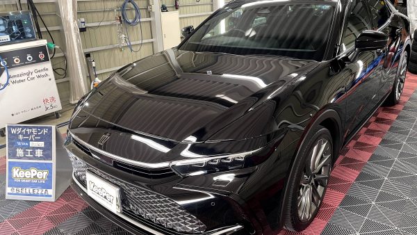 【三条市】トヨタ / クラウンクロスオーバーの漆黒ボディに最高峰の光沢！Wダイヤモンドキーパー施工事例