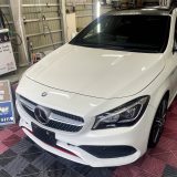 【三条市】メルセデス・ベンツ / CLA250のホワイトボディに透明感と深い艶！ダイヤモンドキーパー施工事例