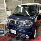 【加茂市】スズキ / ワゴンＲスマイルの２トーンカラーを鉄粉除去＆高密度ガラスでツヤツヤに！ダイヤモンドキーパー施工事例