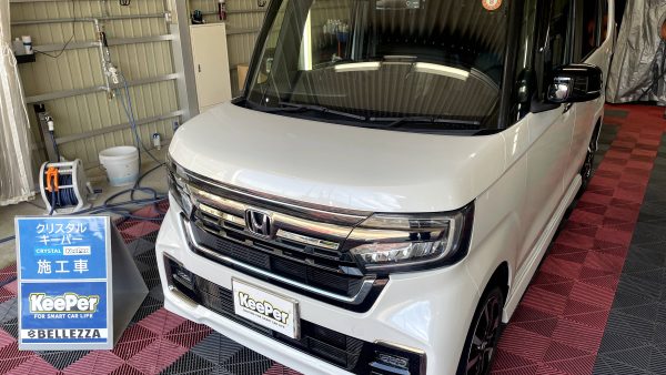 【三条市】ホンダ / N-BOXのザラつきリフレッシュ＆1年間ノーメンテのガラスツヤ！クリスタルキーパー施工事例